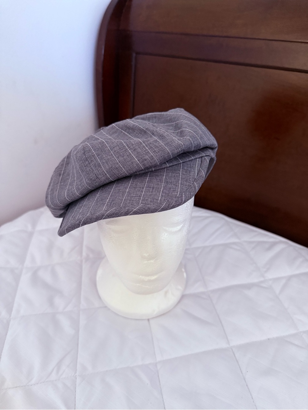 Slate Gray Cap with Subtle Pinstripe Label